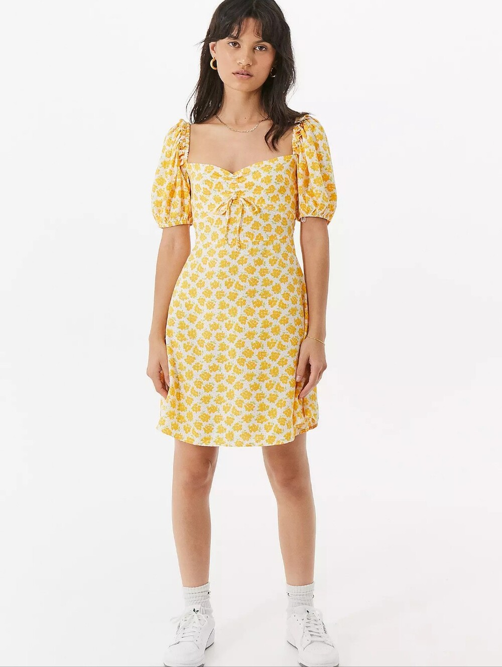 Faithfull the Brand Shimma Dress in Bette Floral Yellow US 10
